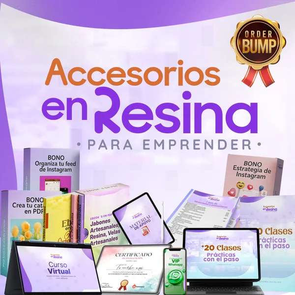 Carátula oficial de Accesorios en resina para emprender