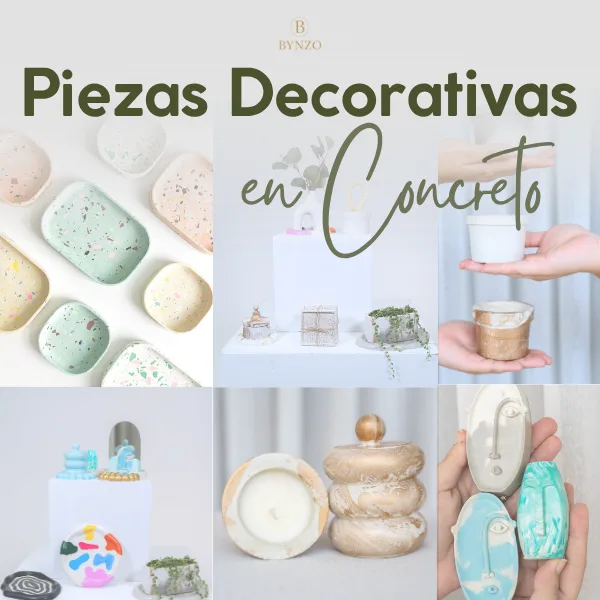 Carátula oficial de Piezas Decorativas en Concreto